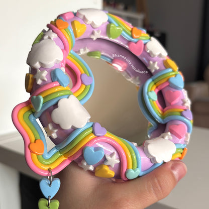 Hearts Hanging Mirror