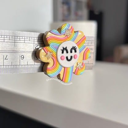 Rainbow Flower Magnet