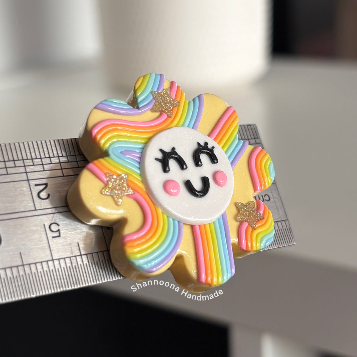 Rainbow Flower Magnet